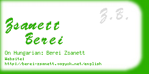 zsanett berei business card